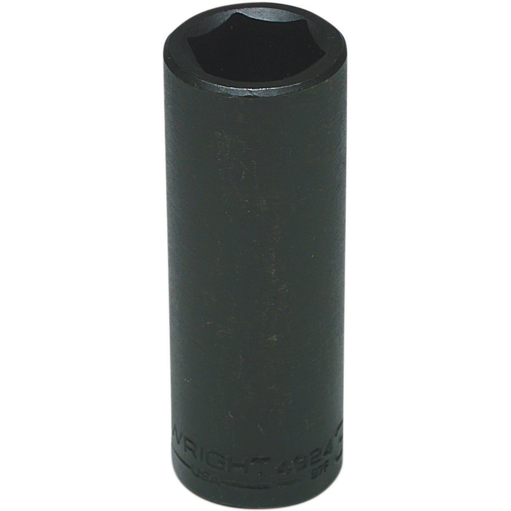 Wright Tool & Forge 4924 Impact Socket: 1/2" Drive, 3/4" Socket, Hex Drive
