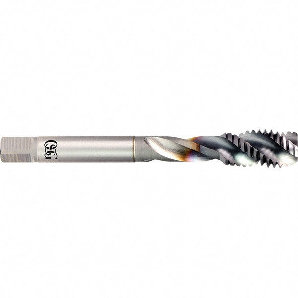 OSG 1650512708 Spiral Flute Tap: 1/2-13 UNC, 3 Flutes, Bottoming, 2B Class of Fit, Powdered Metal, V Coated