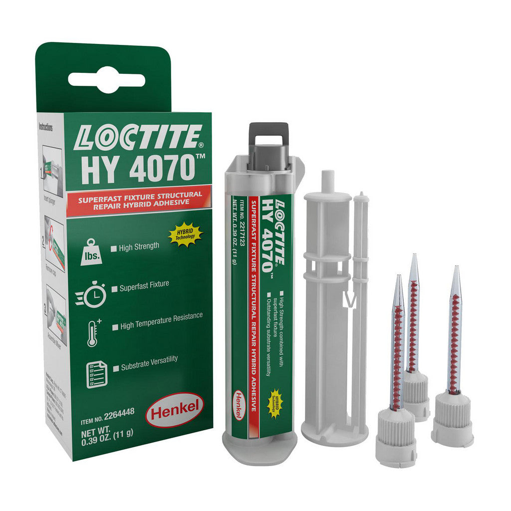 Loctite 2264448 HY 4070 Hybrid Adhesive, 11 g Twin Syringe (Pack of 10)