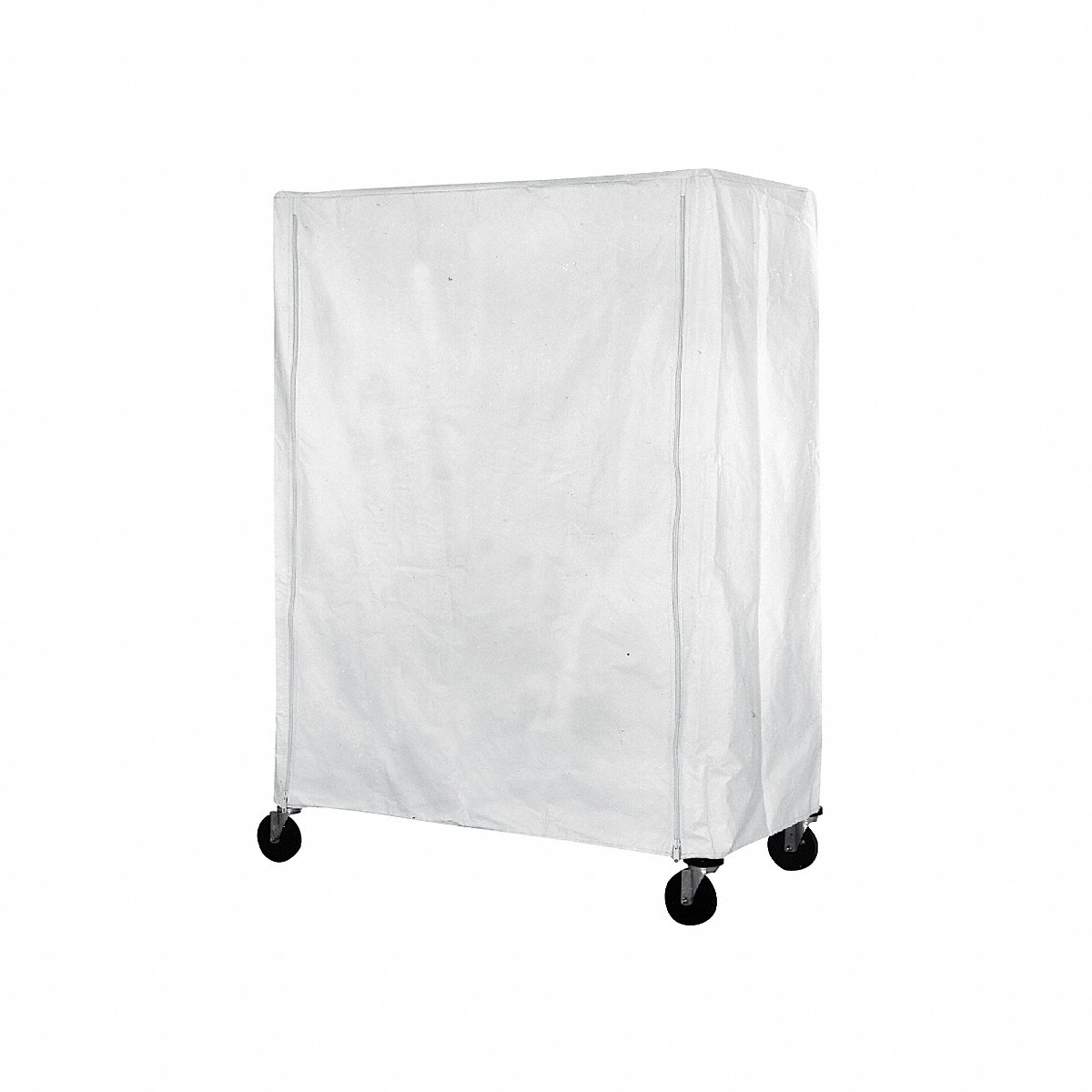 Eagle Group Cart Cover 60 x 24 x 63 White Poly Zipper (CZ-63-2460-S)