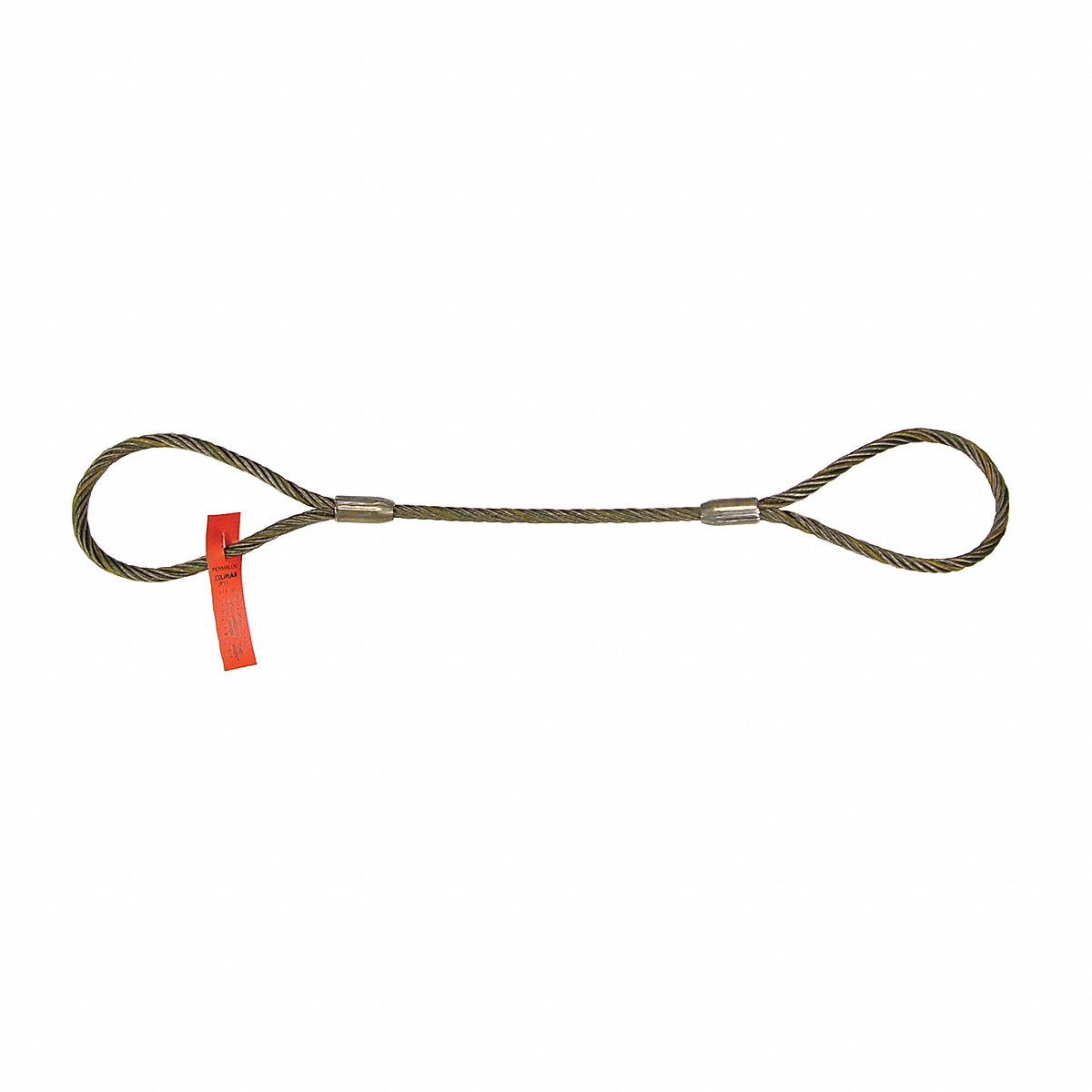 Lift-all M 5738 Wire Rope Sling 15 ft L 2 800 lb Load Cap (38EEX15)