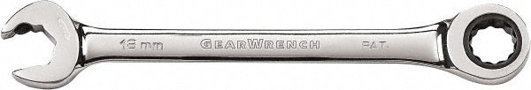 GEARWRENCH 85572 Open End Ratcheting Combination Wrench: 3/8" Head Size, 0 deg Offset