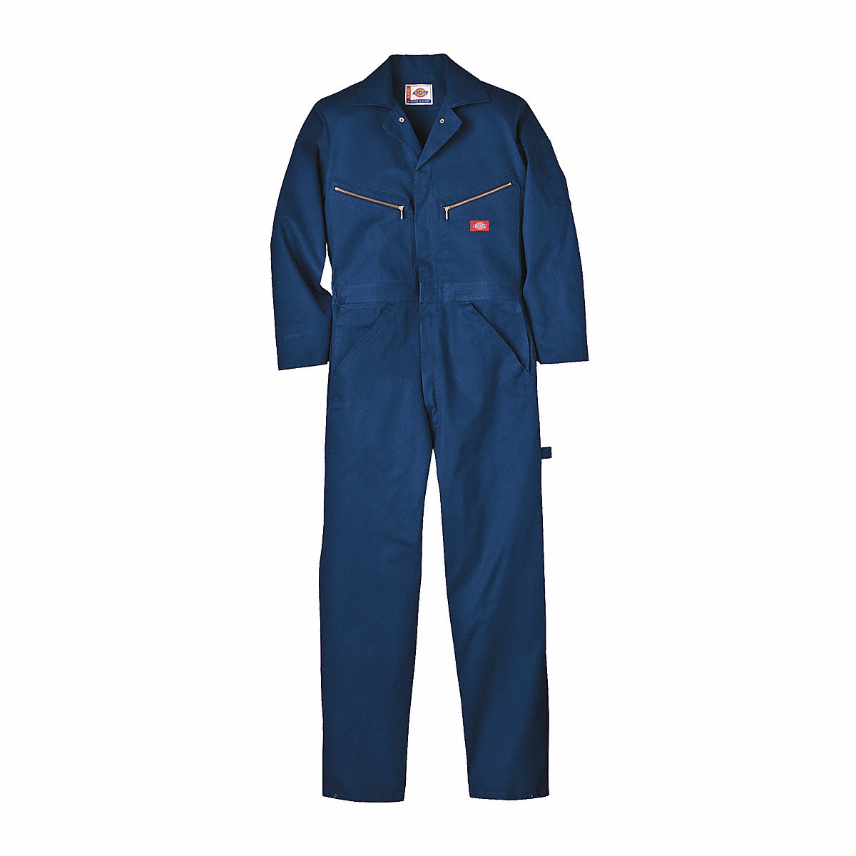 Dickies Long Sleeve Coveralls, Cotton, Navy, Lt (4877DN TL L)