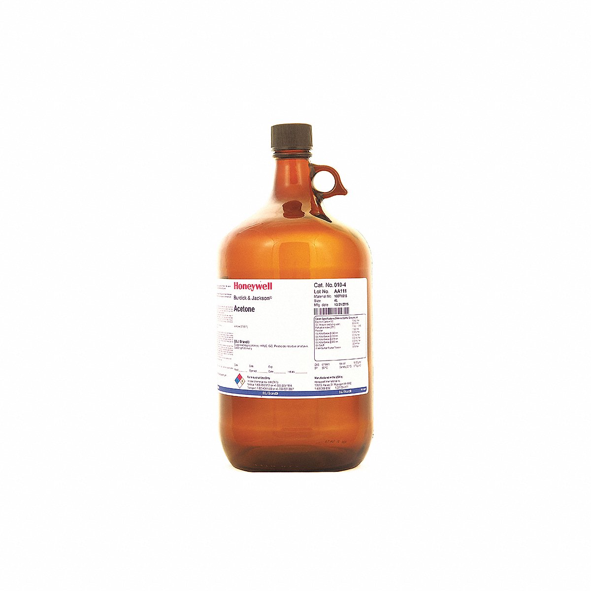 Honeywell Burdick & Jackson Acetone, CAS 67-64-1 (010-4-S)