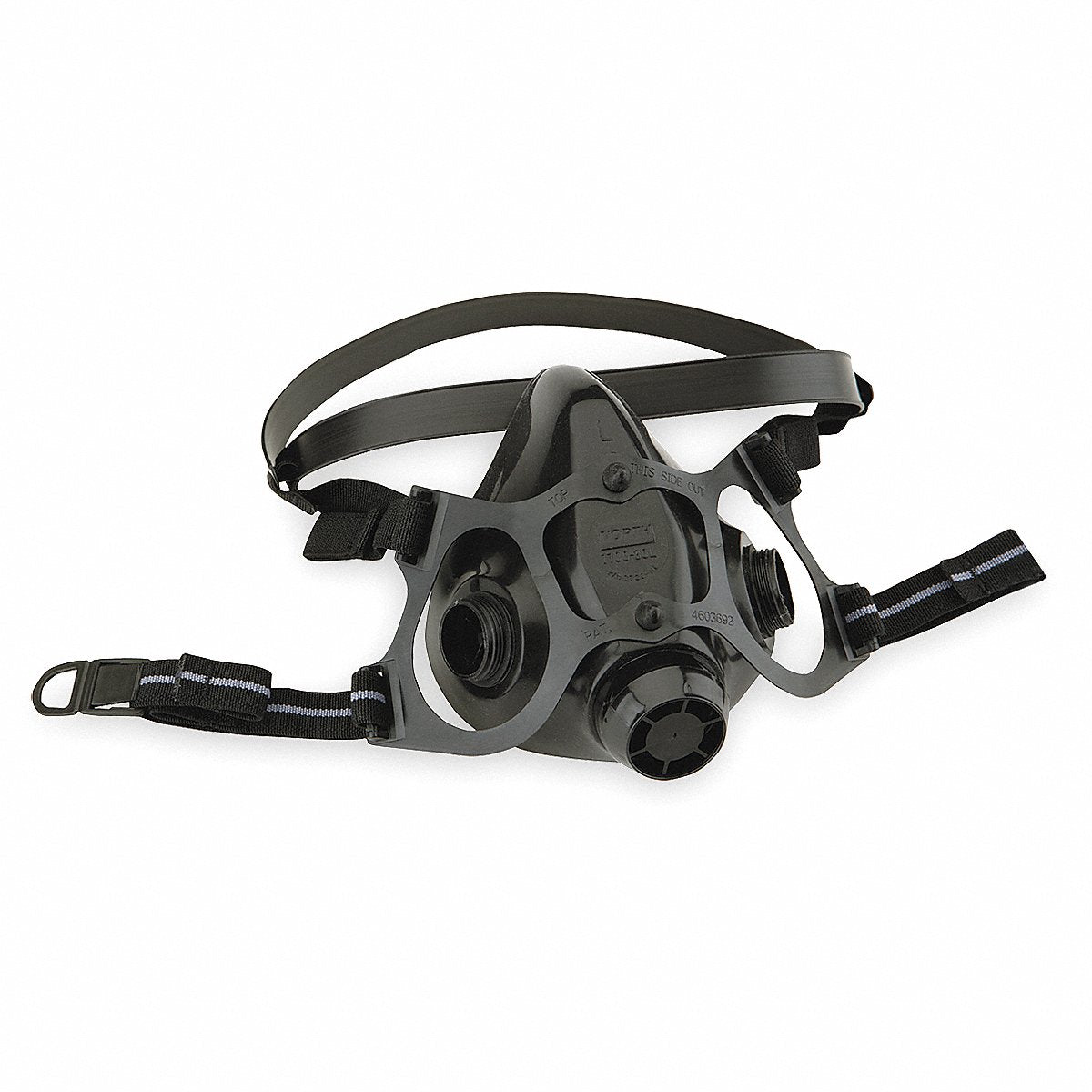 Honeywell North Half Mask Respirator, Silicone, Black (770030M)