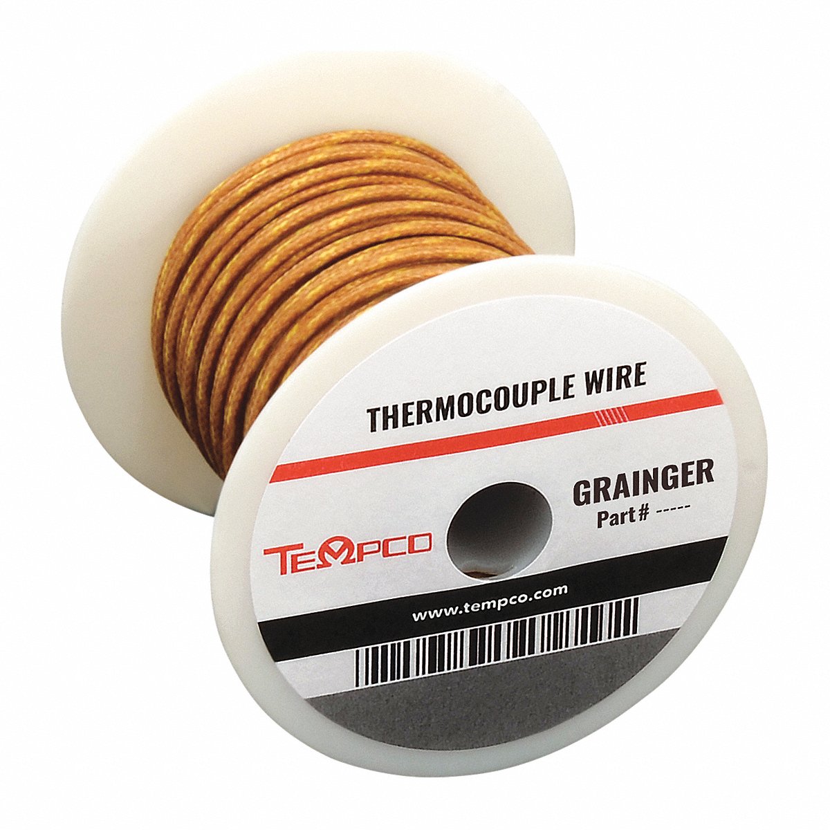 Tempco ThermocoupleWire TypeK 20 AWG Brown 100 ft (TCWR-1003)