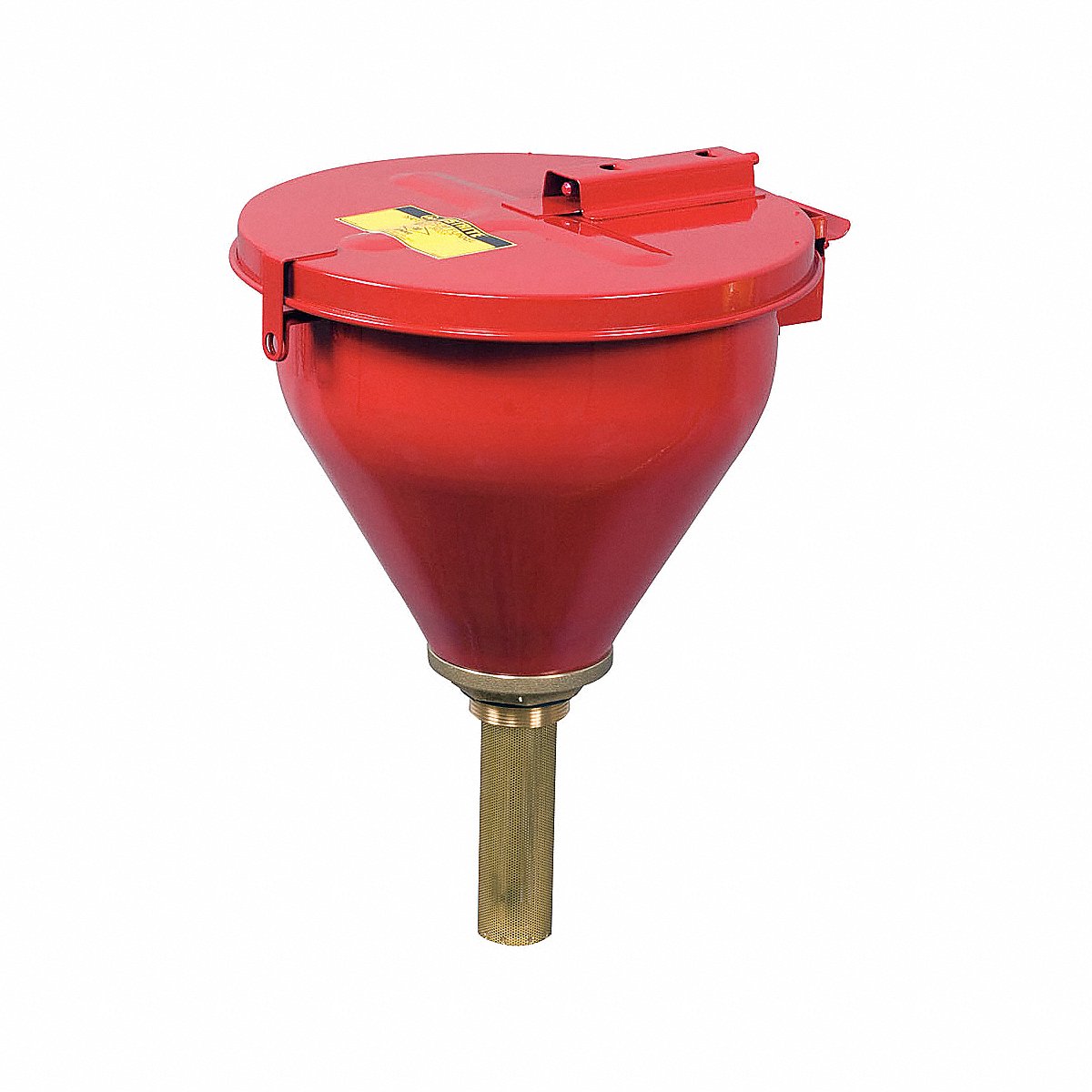 Justrite Mfg. Company LLC Safety Drum Funnel, Red, Galvstl, Nps/Npt (08207)