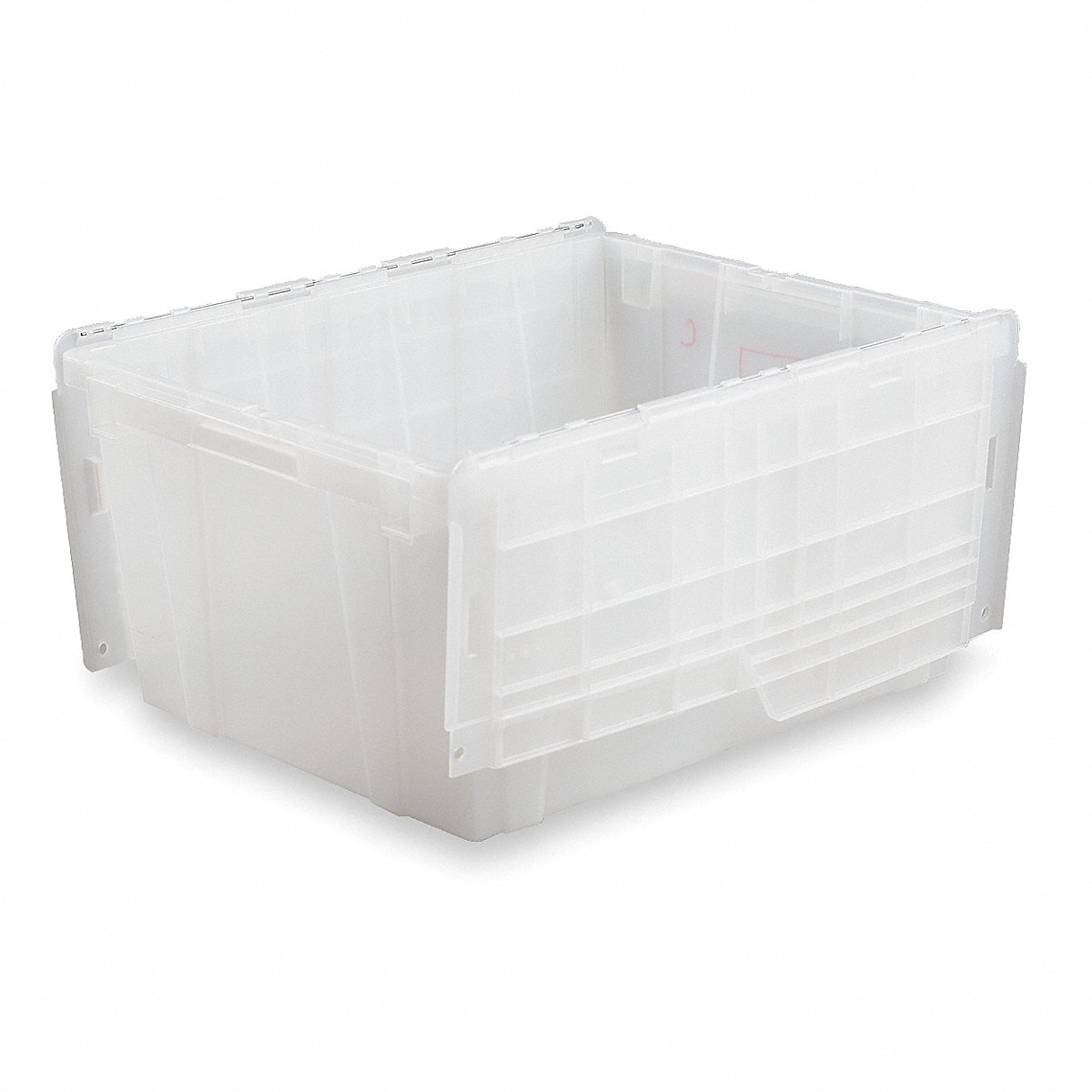 Orbis Attached Lid Tote 23.875 inL 19.625 inW Clr (FP261 Clear)