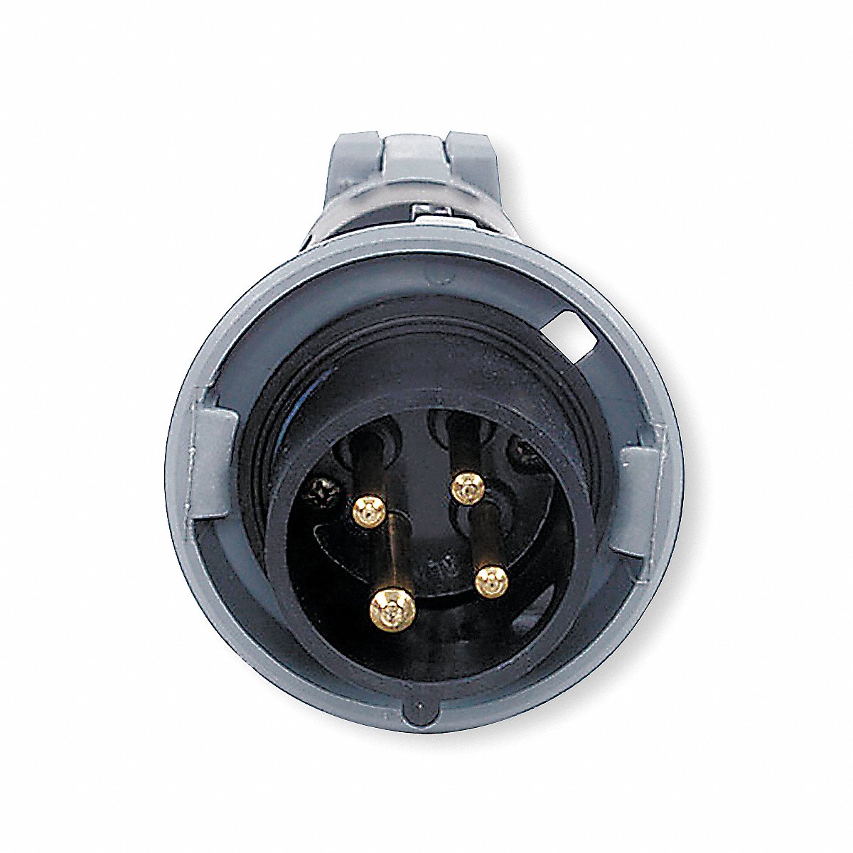 Hubbell IEC Pin and Sleeve Plug, 60 Amp, Black, 3-Pole (HBL460P5W)