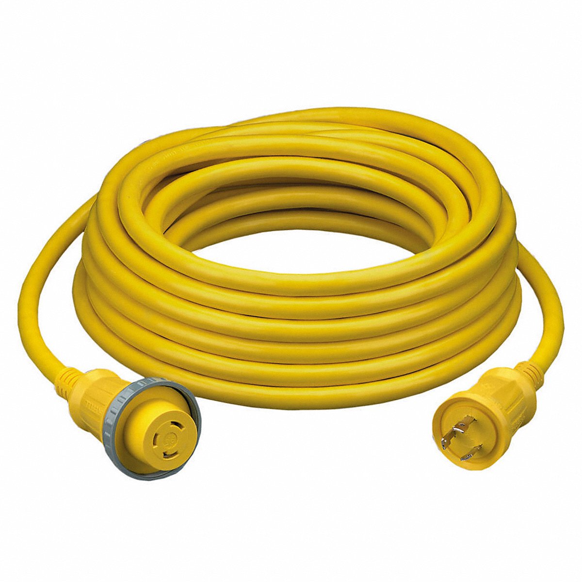 Hubbell Wiring Device-Kellems Shore Power Cable, 50Ft, 10Ga, 30A, Stow, Yel, 50ft (HBL61CM08)