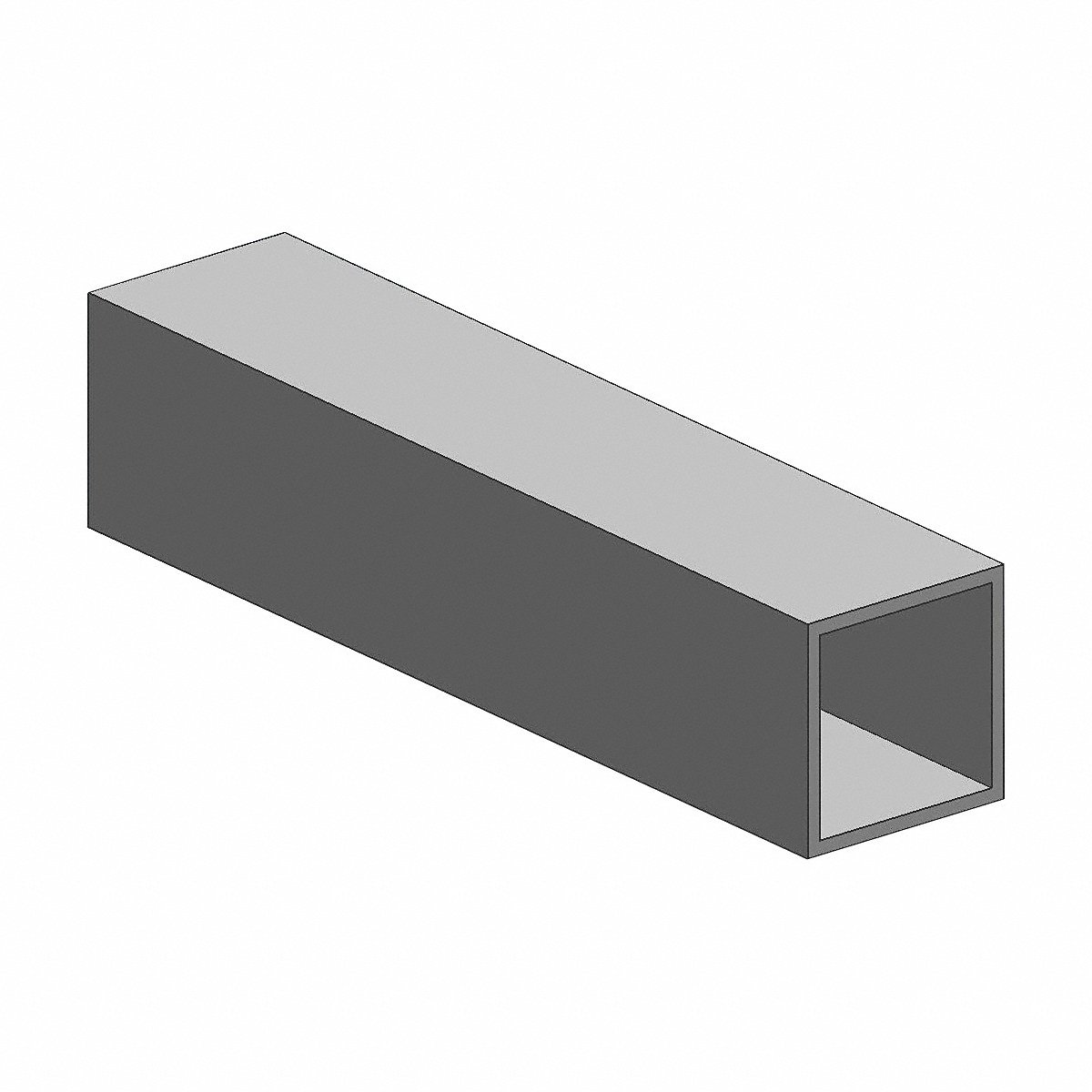Speedy Metals Of Rockford LLC Carbon Steel Square Tube, 6' L, 2" W, 6' (TS2X.120-72)
