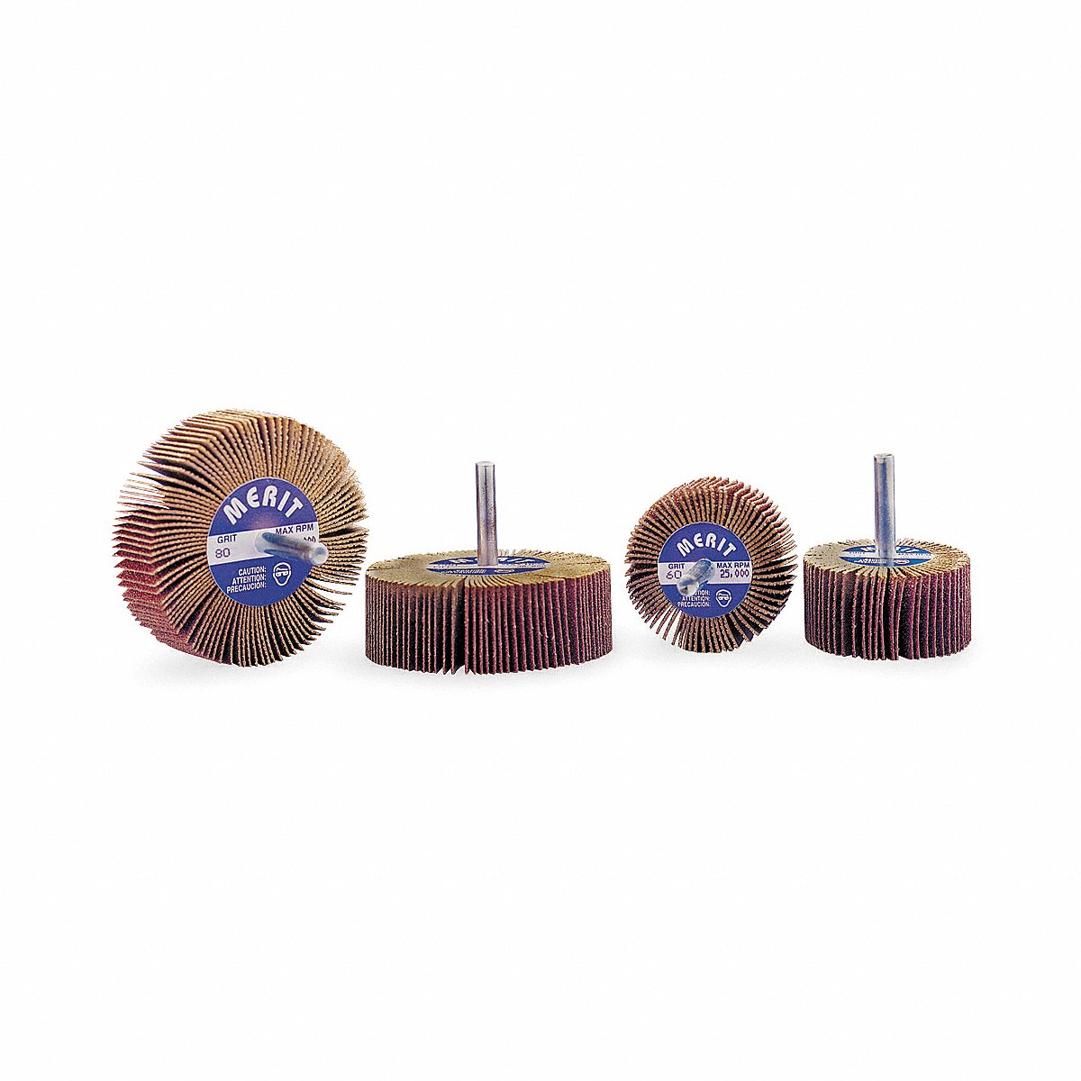 Merit Flap Wheel, 1" Diameter x 1" Width, 80 Grit (08834131510)
