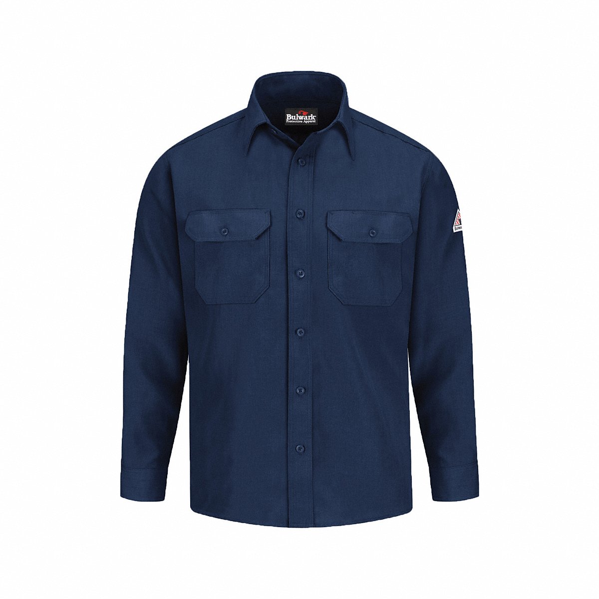 Bulwark D 1703 FR Long Sleeve Shirt Navy 3 x L Button (SND2NV RG 3XL)