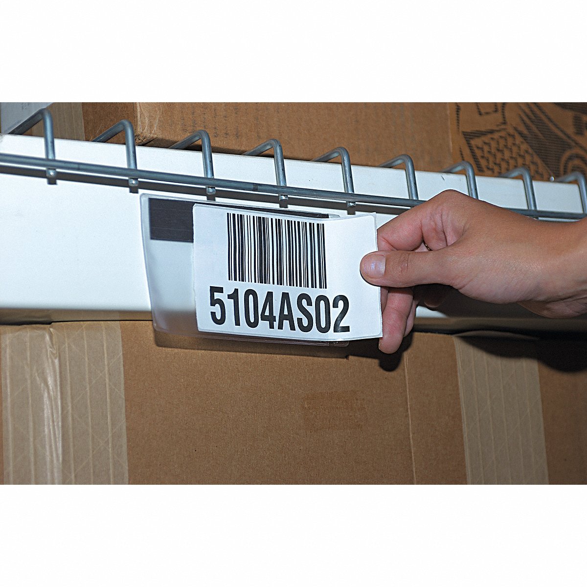 Superscan Label Holder, 3.5" L x 2" W, Clear, Pack of 50 (SSM-32)