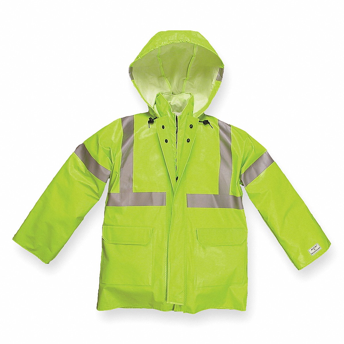 Nasco Arc Flash Rain Jacket, Cat 1, Ylw/Grn, S (1503JFYS)
