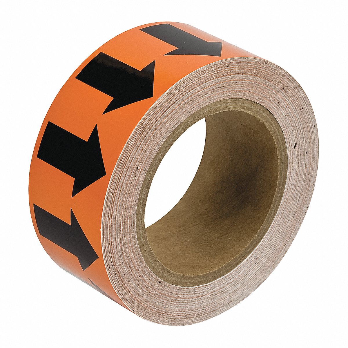 Brady Arrow Tape, Orange, 4In W, 90Ft Roll L, 4in (91410)