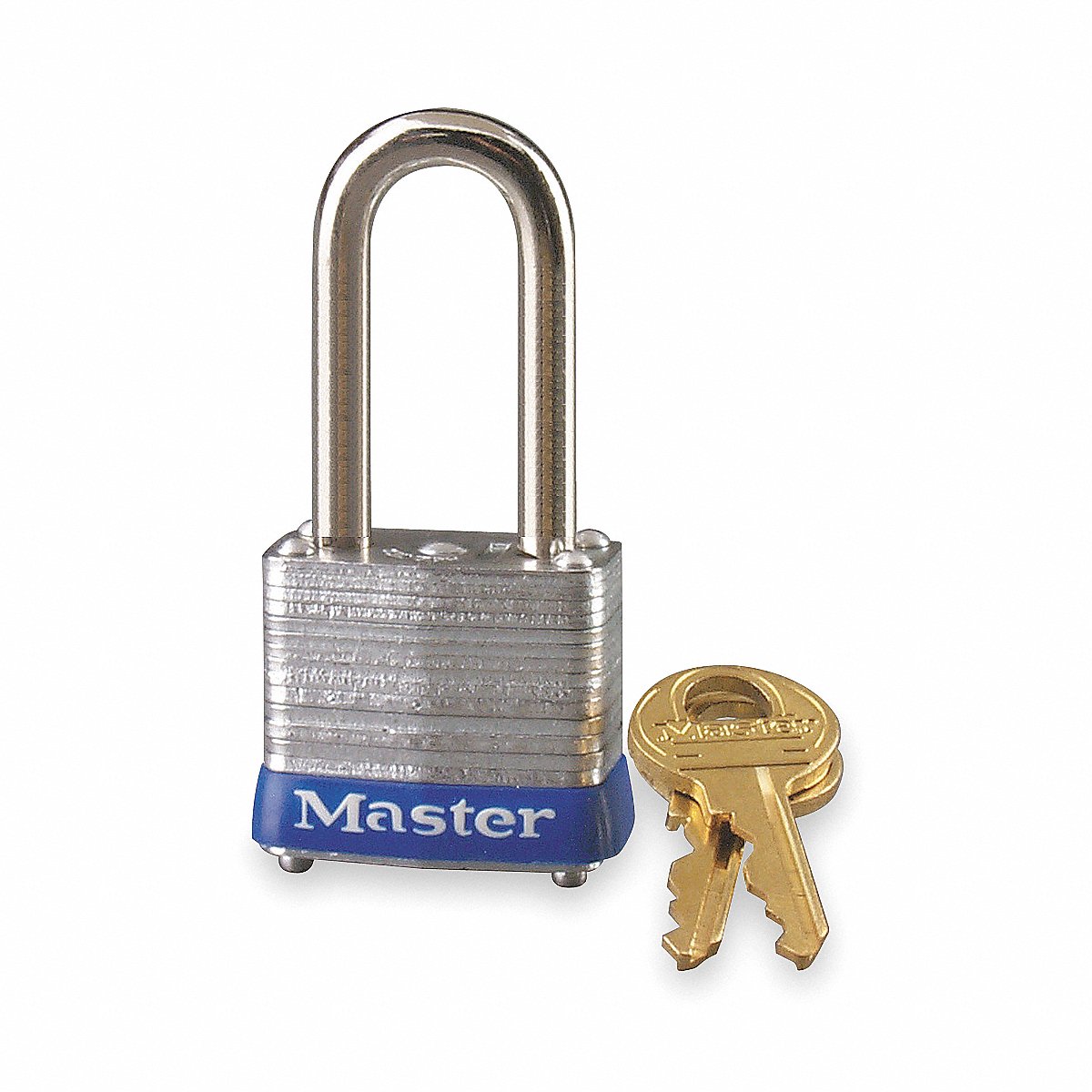 Master Lock Keyed Padlock 1/2 in Rectangle Silver (7KALF)