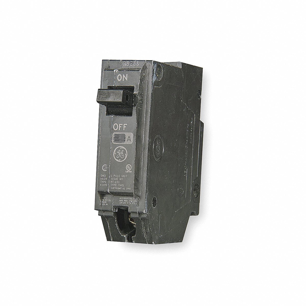 GE Plug-In Circuit Breaker, 25 A, 120/240 V, 1-Pole (THQL1125)