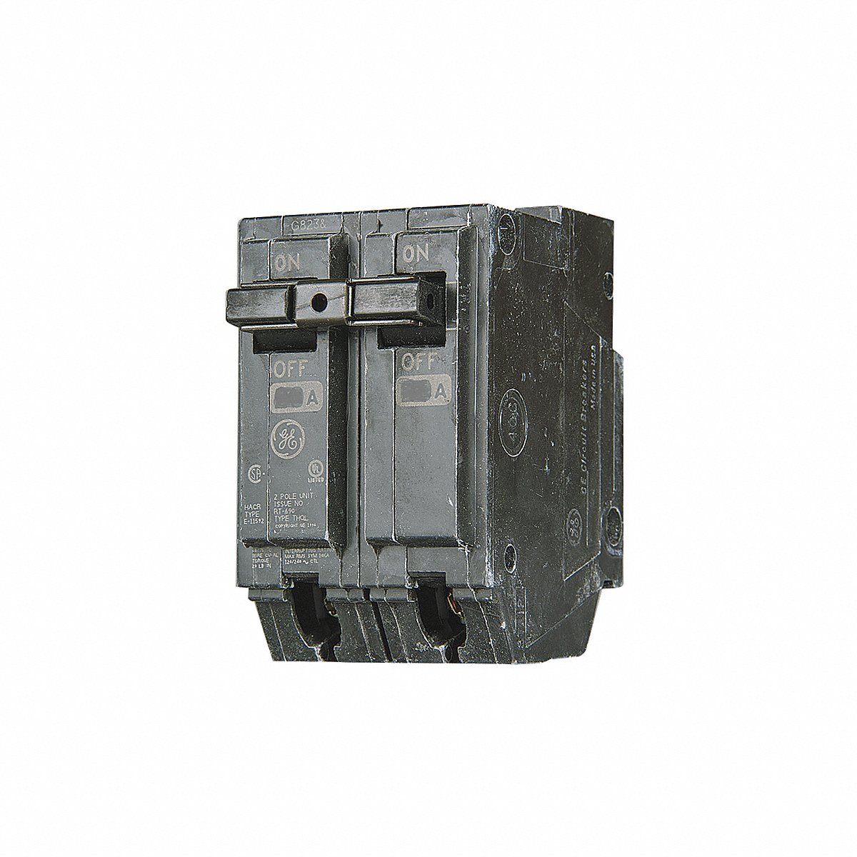GE Plug-In Circuit Breaker, 100 A, 120/240 V, 2-Pole (THHQL21100)