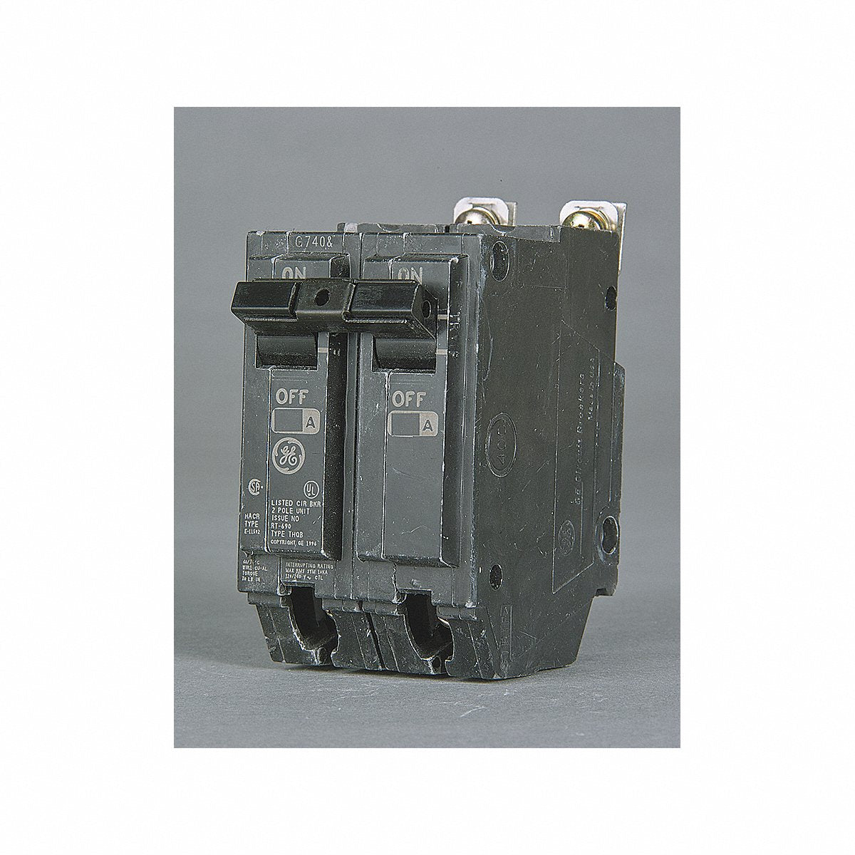 GE Bolt-On Circuit Breaker, 20 A, 120/240 V, 2-Pole (THQB2120)