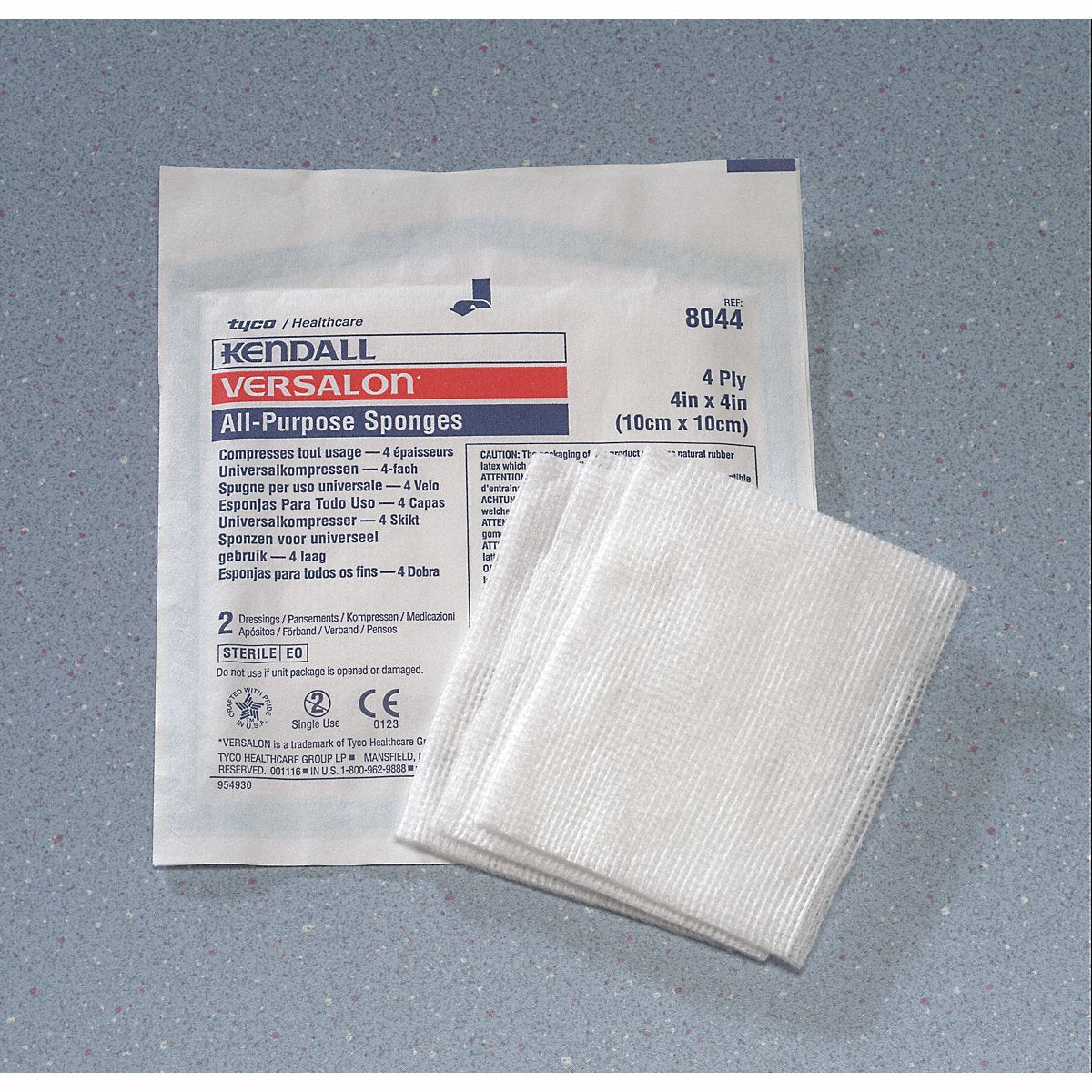 Kendall Sponge, White, 4"L, 4"W, Pk50, 4" (KCGS019187)