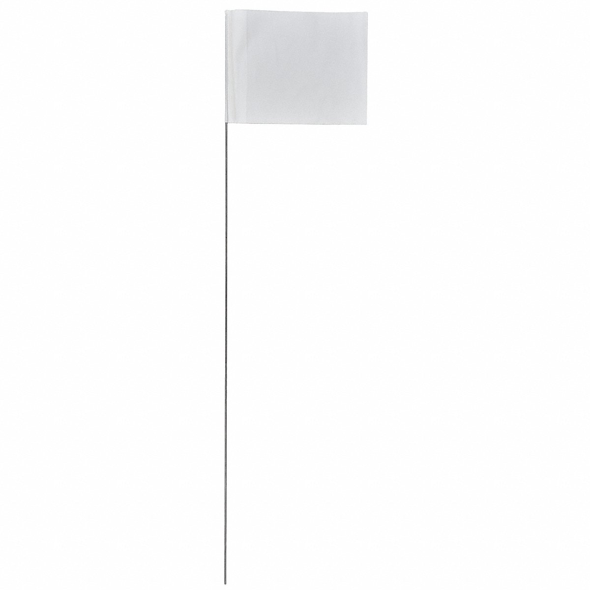 Presco Products Co Marking Flag, White, Blank, Pvc, Pk100 (2321W-200)