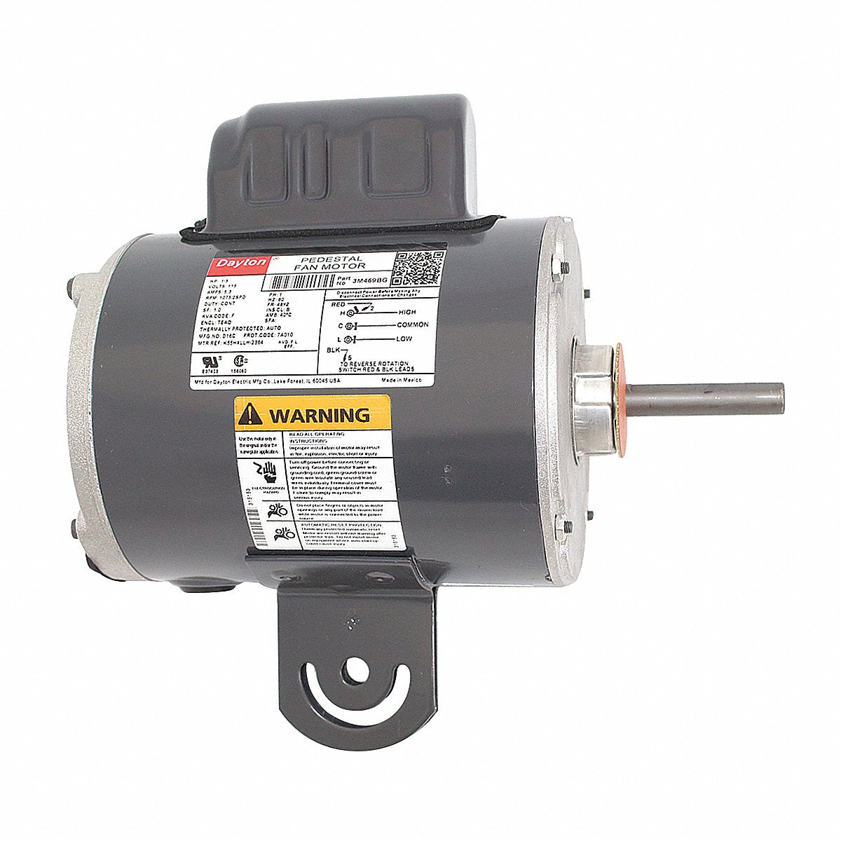 Dayton Motor, 1/3 Hp, Yoke (3M469)