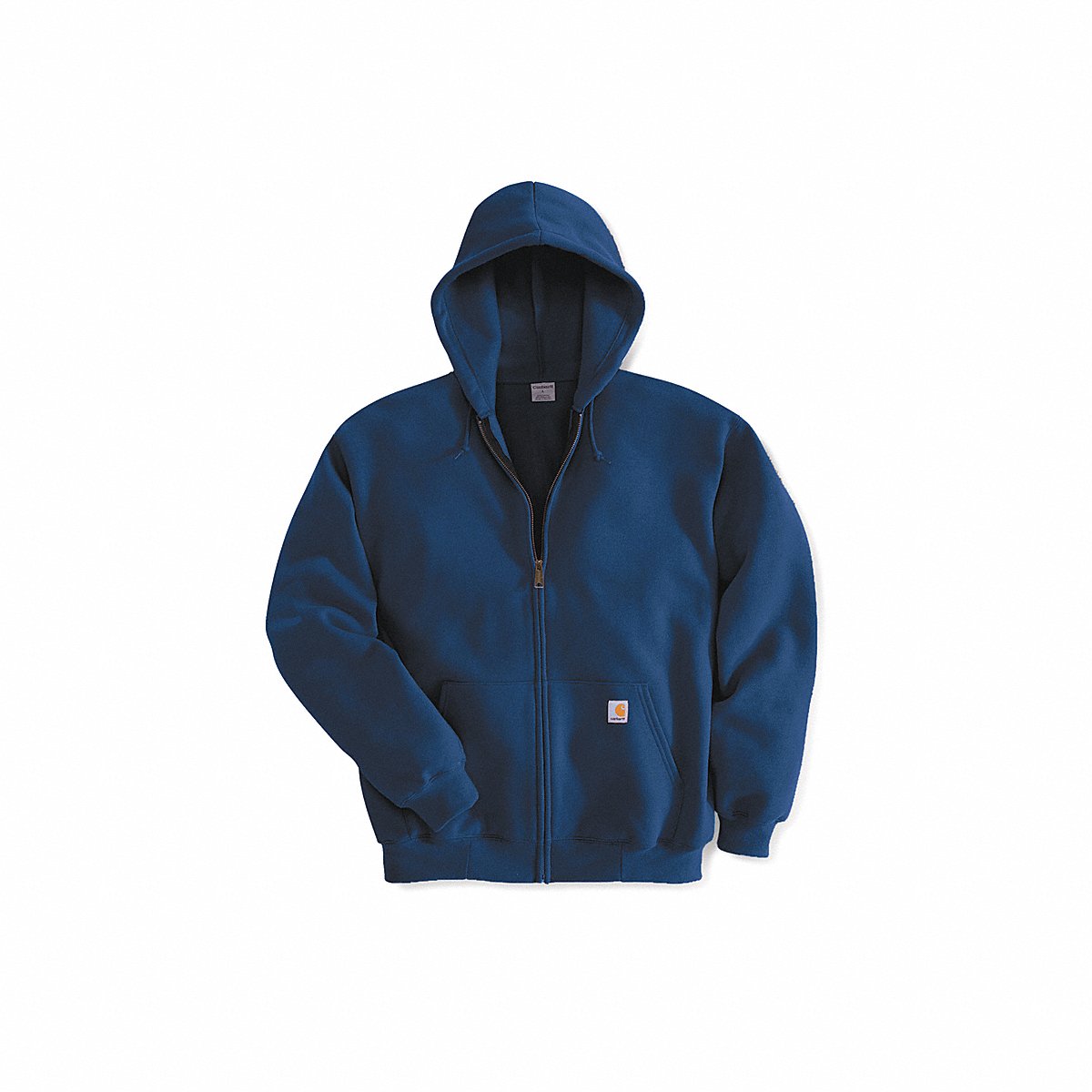 Carhartt Hooded Swtshrt, Navy, 50Cotton/50Pet, L (K122-472 LRG REG)