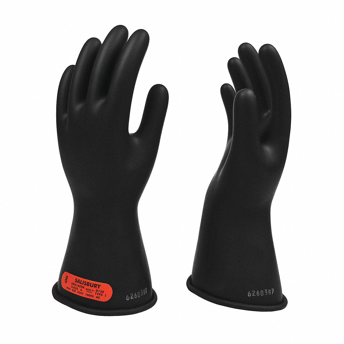 Salisbury Elect Insulating Gloves, Type I, 8, Pr1 (E014B/8)