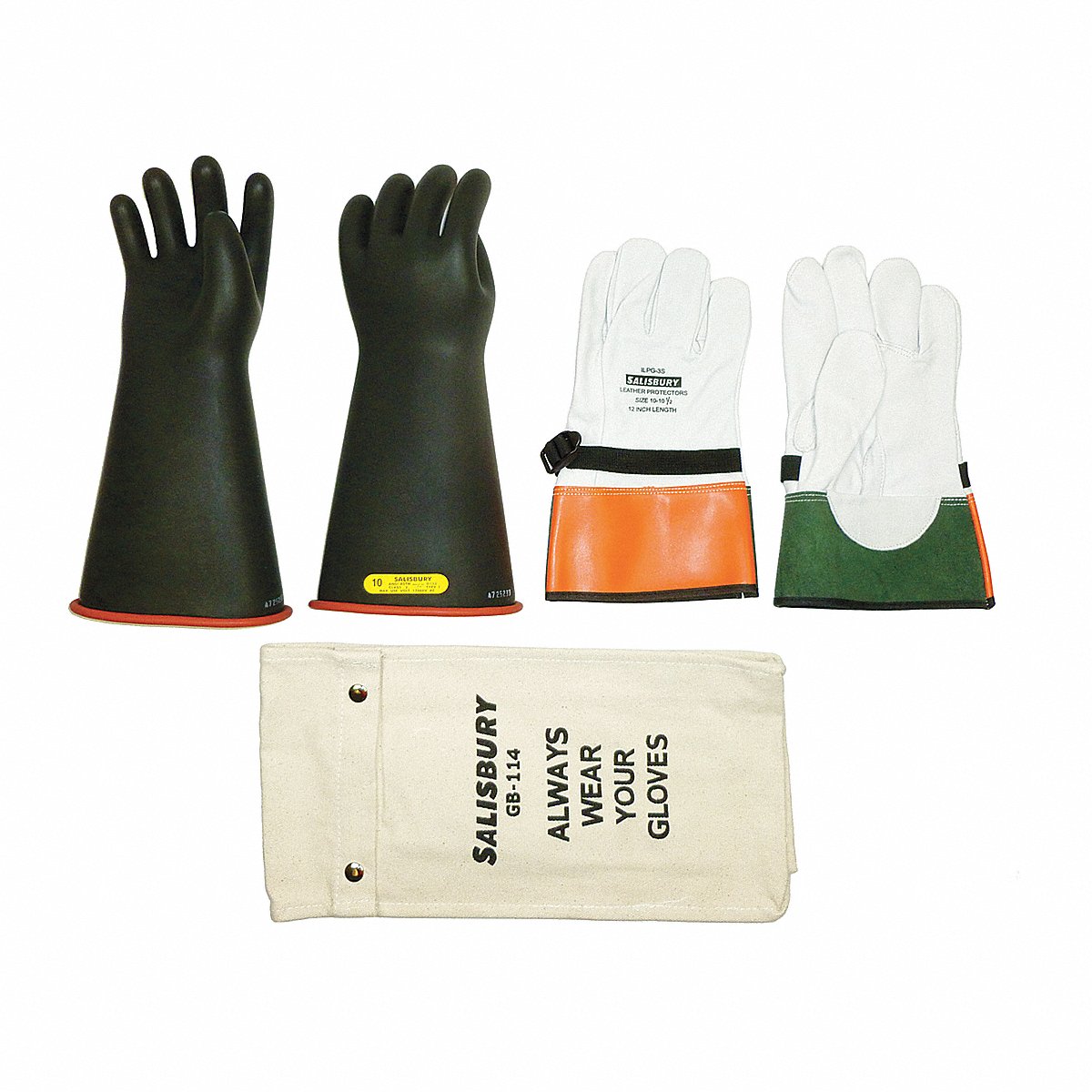 Salisbury Elect Glv Kit, 17000Vac/25500Vdc, 8, Pr1 (GK214RB/8)