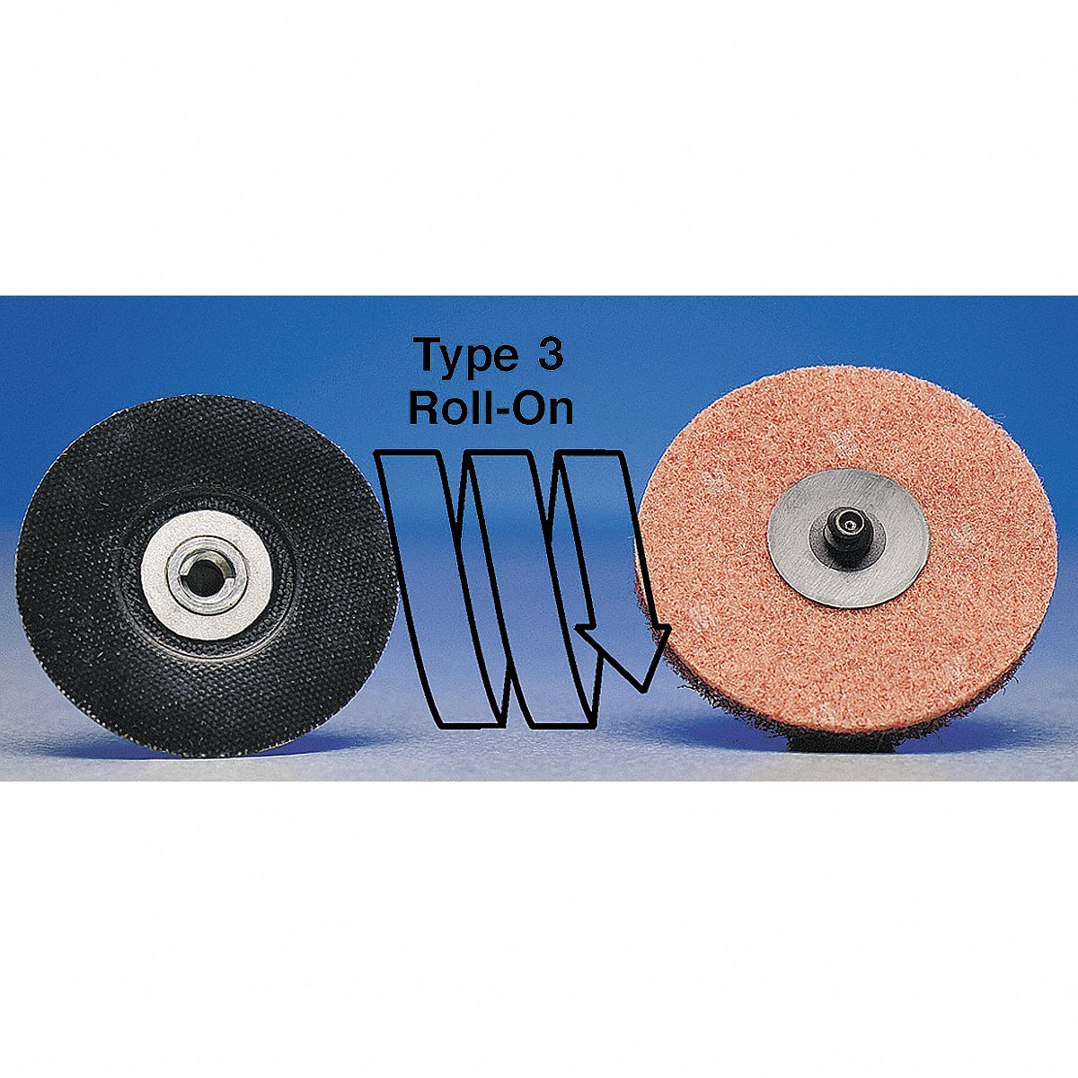 Merit M 7481 Quick-Change Sand Disc 3 in Dia TR PK50 (08834167120)
