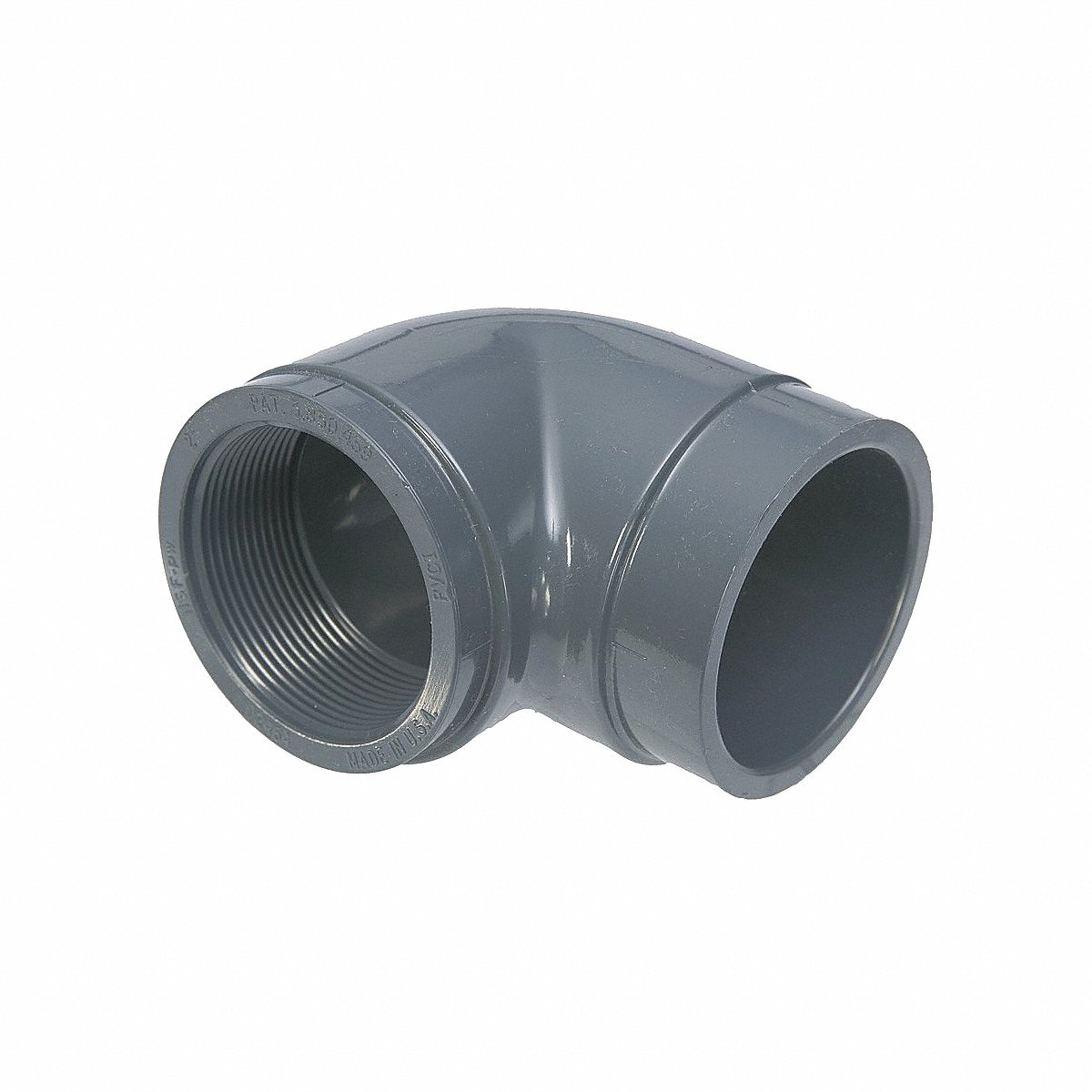 Georg Fischer Corporation 90 Elbow, 3/4 In, Schedule 80, Gray, 4 in (9807-007)