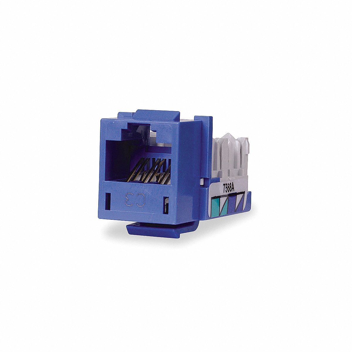 Hubbell Premise Wiring Modular Jack, 0.875 In H, Blue, 875 IN (HXJ6B)