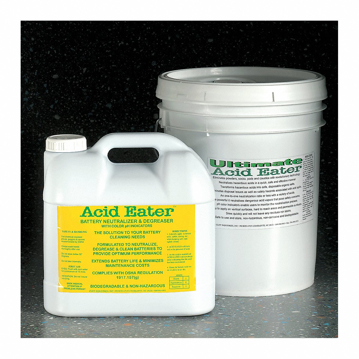 Acid Eater Battery Acid Neutralizer, 2.5 Gal., Pk2 (1002-022)