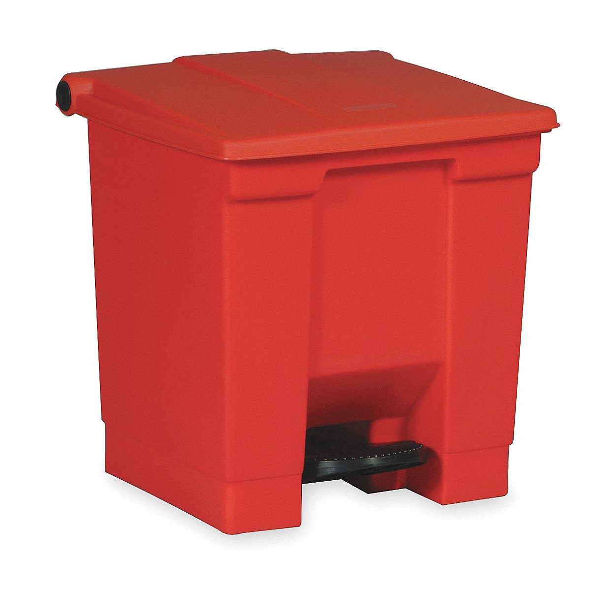 Rubbermaid Commercial Step-On Trash Can, Red, 8 gal (FG614300RED)