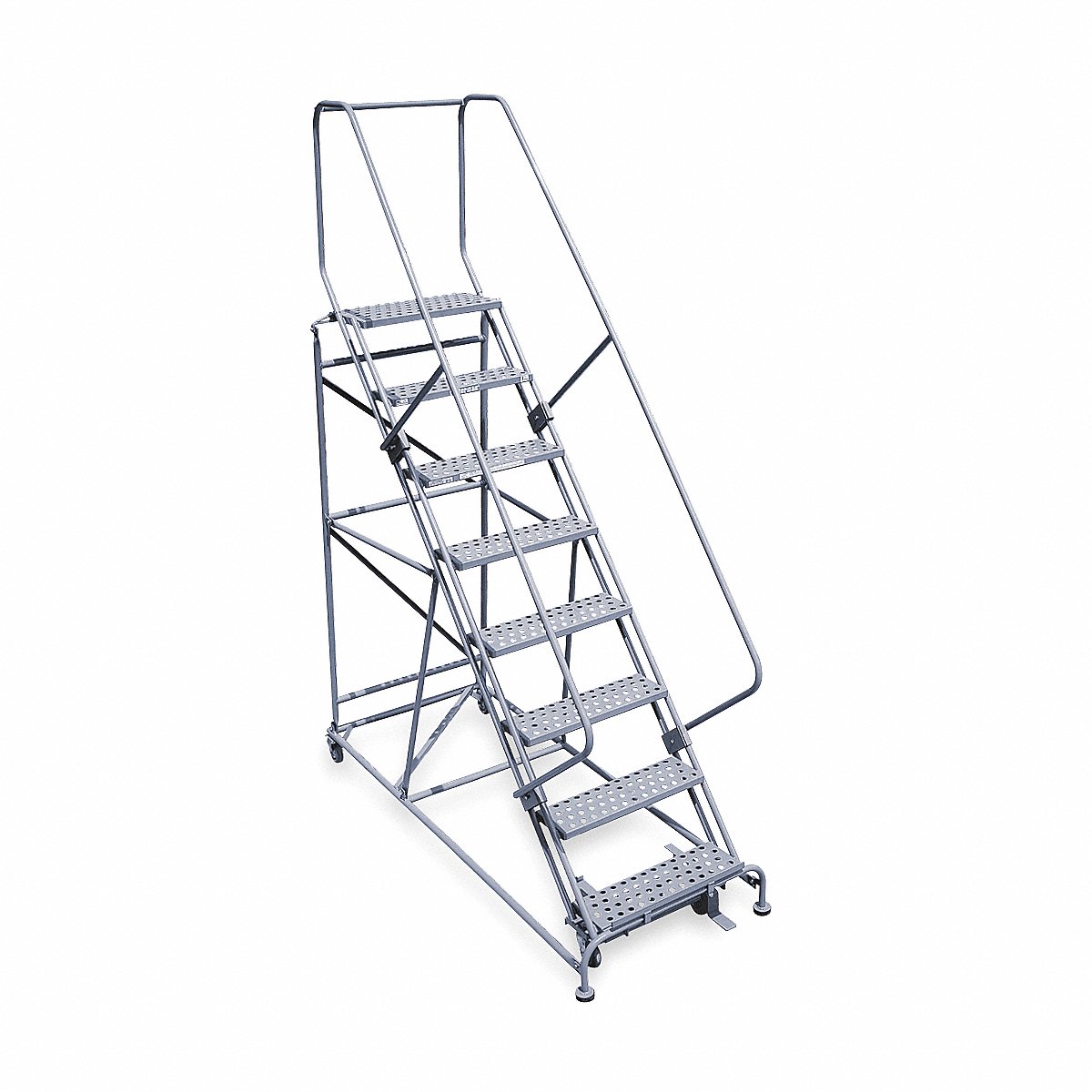 Cotterman Rolling Ladder, Hndrl, Platfm 80 In H, 80 In (2608R2632A1E24B4W5C1P6)