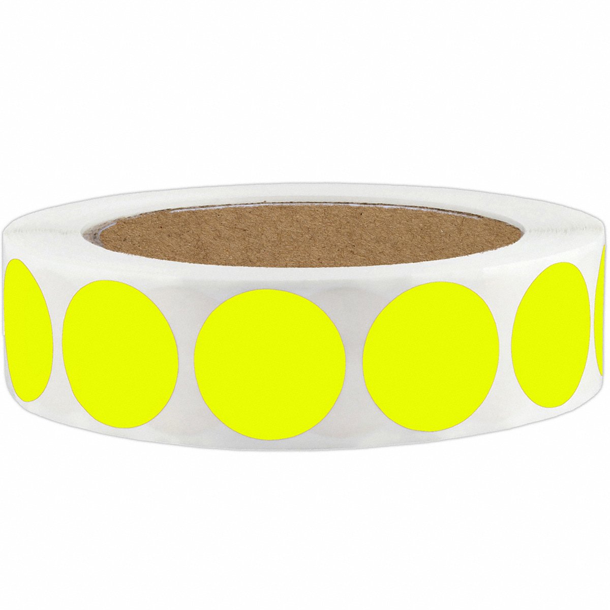 Roll Products Inventory Label, Yellow Paper, Pack of 1000 (3VCP1)