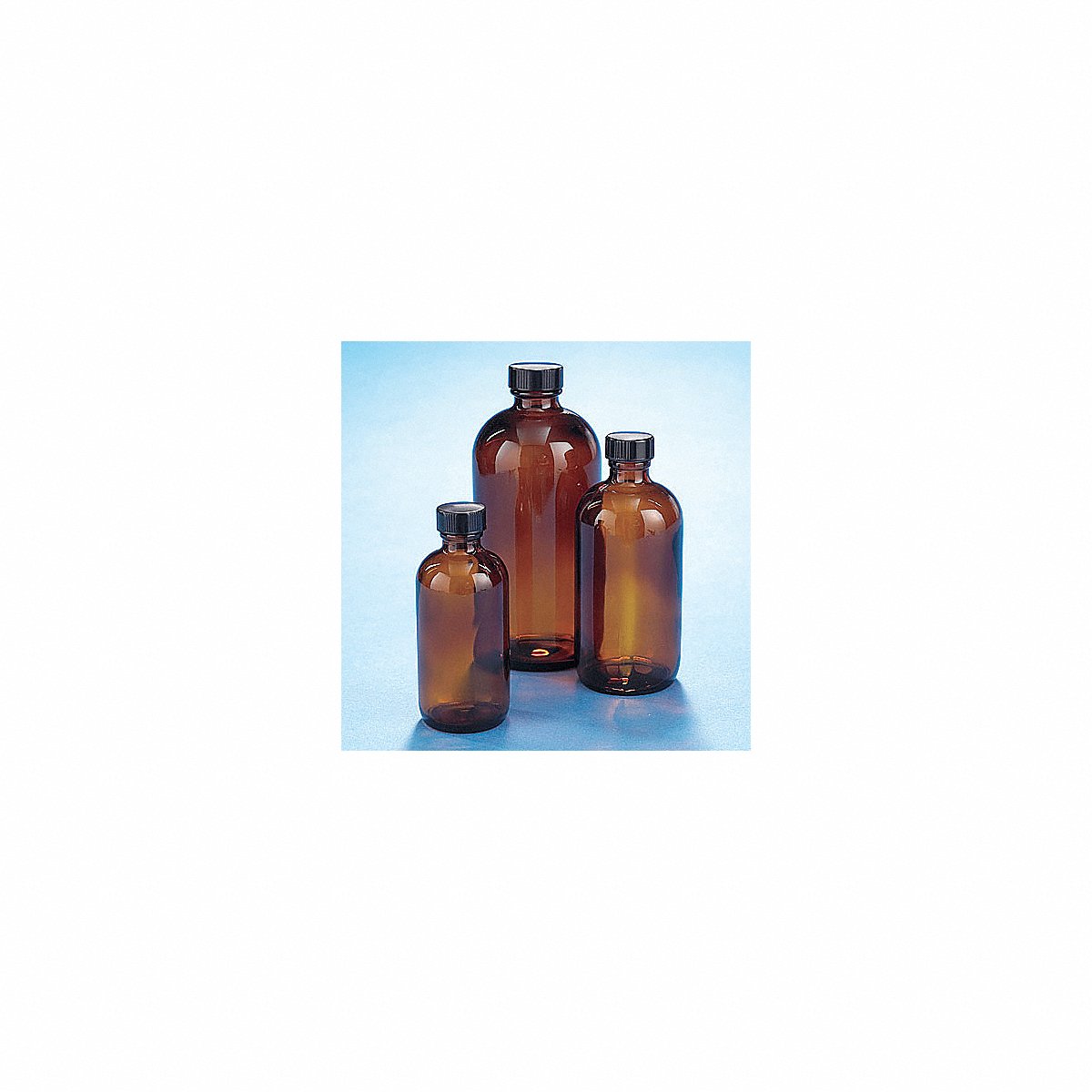 Kimble Bottle 206 mm H Amber 94 mm Dia PK12 (5123233C-24)