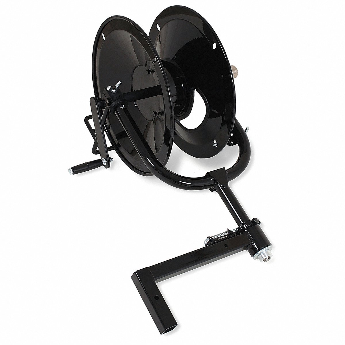 Mi-T-M Hand Crank Hose Reel, 150 Ft, 1" Id, Blck, 150 ft (AW-0050-0136)