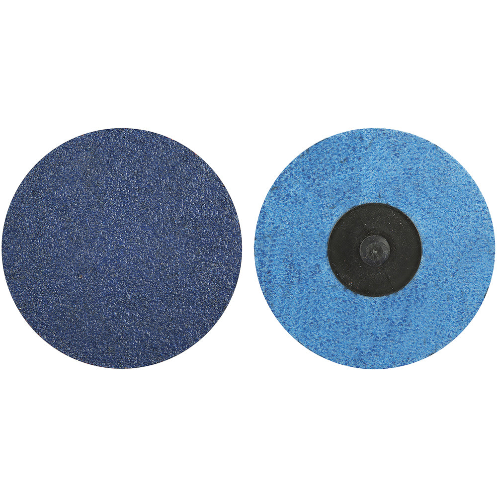 Norton 66261138675 Quick-Change Disc: Type R, 3" Dia, 24 Grit, Zirconia Alumina, Coated (Pack of 25)