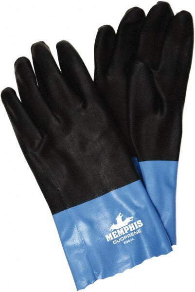 MCR Safety 6962XL Chemical Resistant Gloves: Duoprene Size X-Large, 53.00 mil, Neoprene, Supported