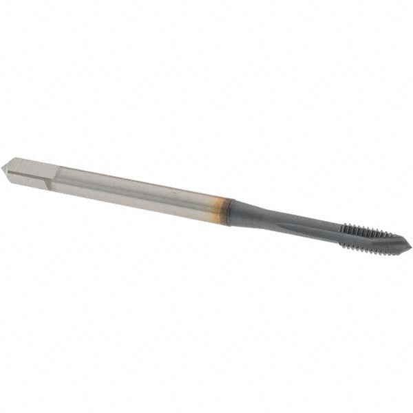 OSG 1651000308 Spiral Point Tap: M4x0.7 Metric Coarse, 3 Flutes, Plug Chamfer, 6H Class of Fit, Powdered Metal HSS, V Coated
