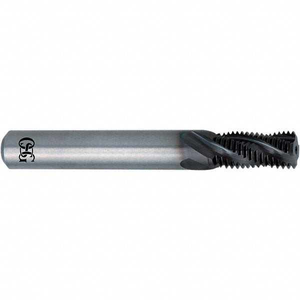 OSG 4120000713 Helical Flute Thread Mill: 4-40, 3 Flute, 1/4" Shank Dia, Solid Carbide