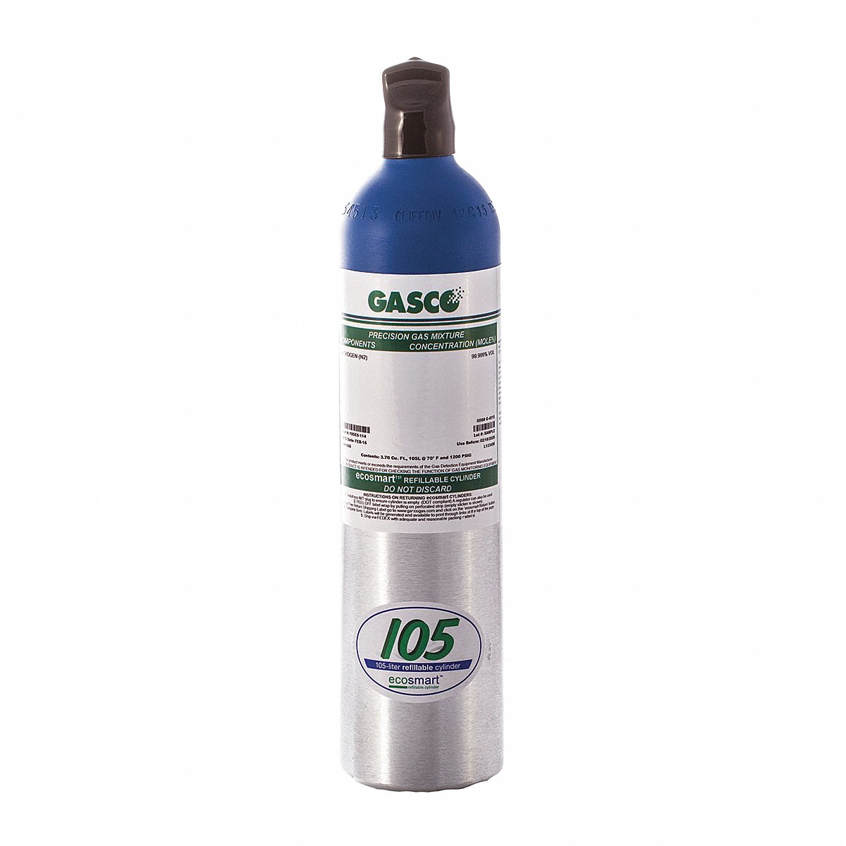 Gasco Calibration Gas Cylinder Capacity 105 L (X02AI98CR150001)