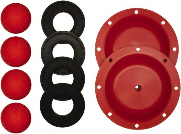 SandPIPER 476.182.354 Diaphragm Pump Fluid Section Repair Kit: Santoprene, Includes Check Balls, Diaphragms & Gasket, Use with S15 Metallic