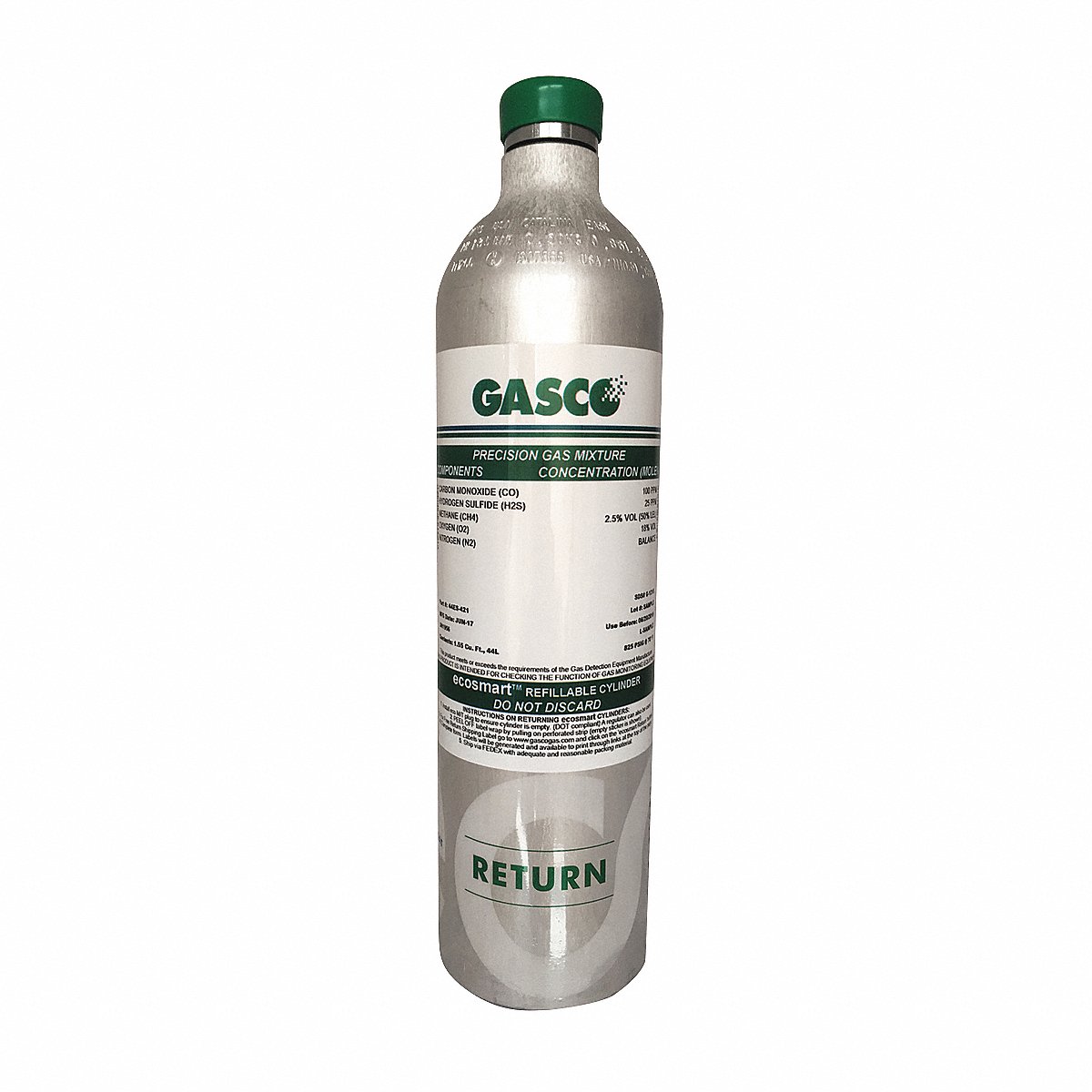 Gasco Calibration Gas, Cylinder Capacity 34L (X05NI79CA350000)