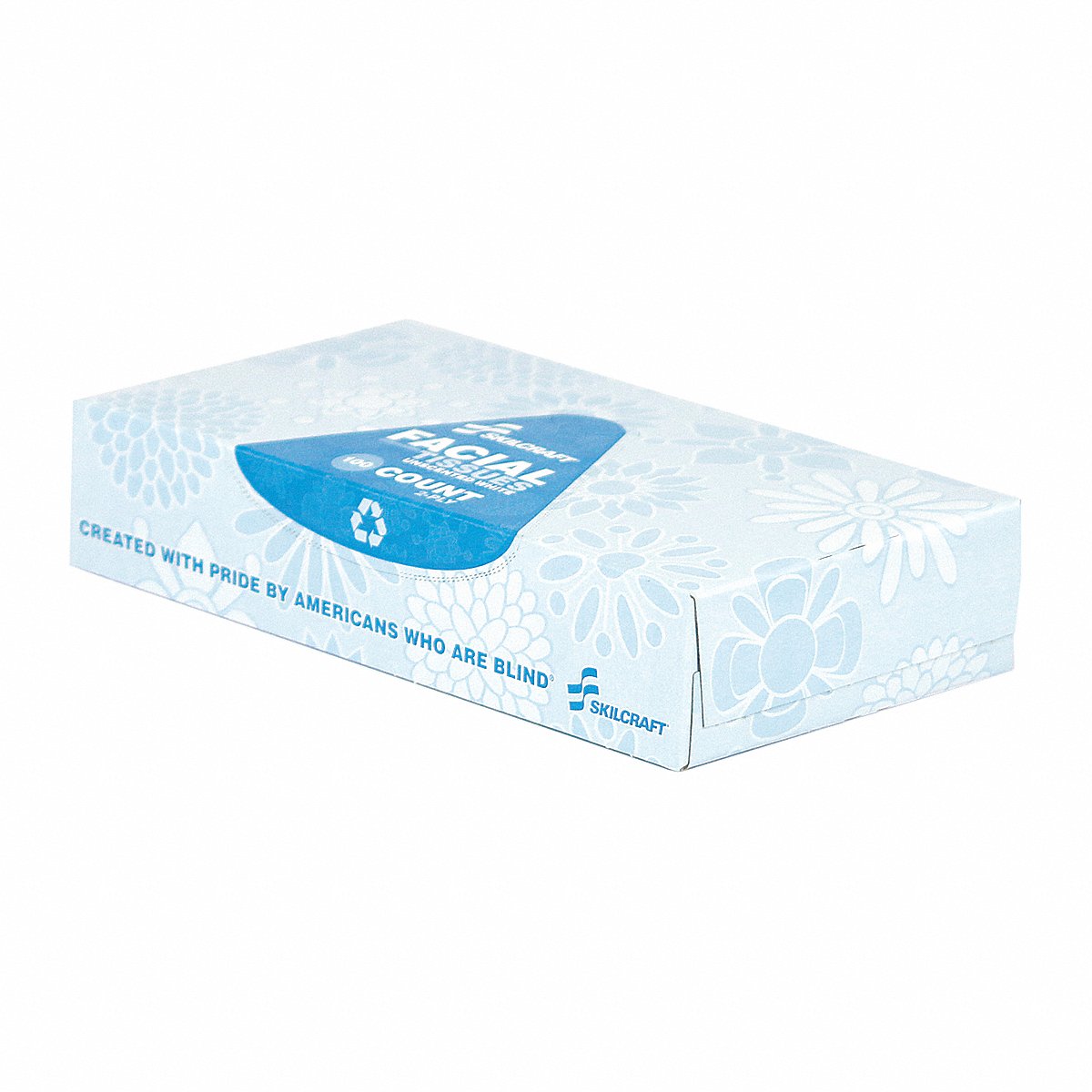 AbilityOne® - NSN7935425 - Facial Tissue - 100 Tissues per Dispenser/12 Dispensers per PG