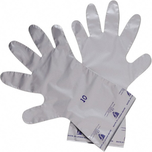 North SSG/9 Chemical Resistant Gloves: Silver Shield Size Large, 2.70 mil