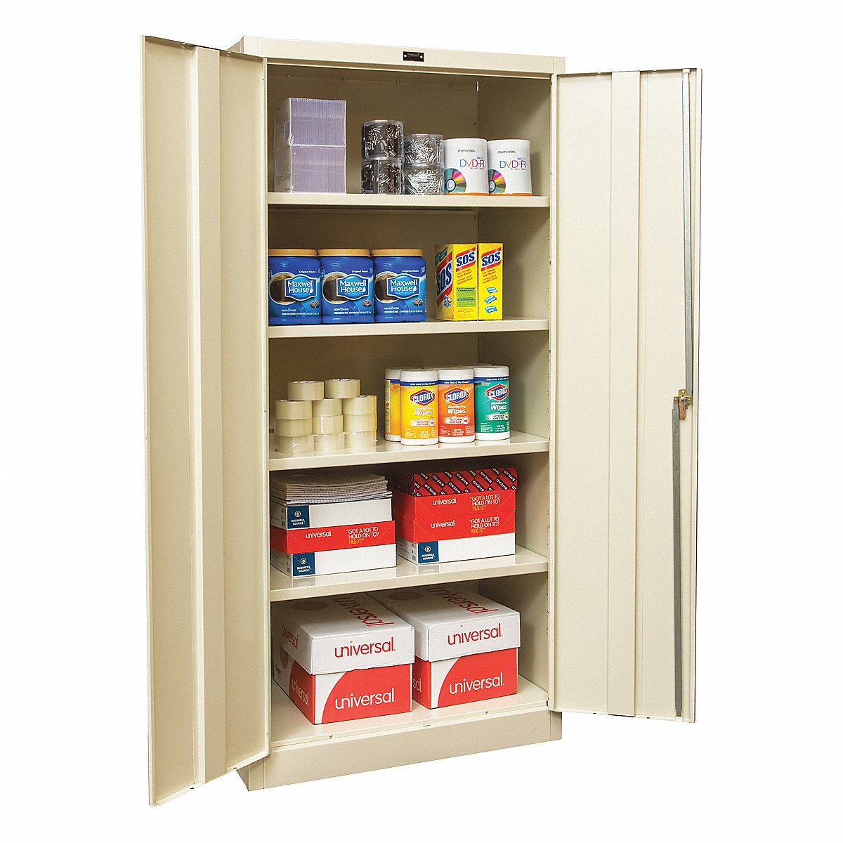 List Industries Inc Dba Hallowell J 6202 Shelving Cabinet 72 H 36 W Tan (210S362472A-PT)