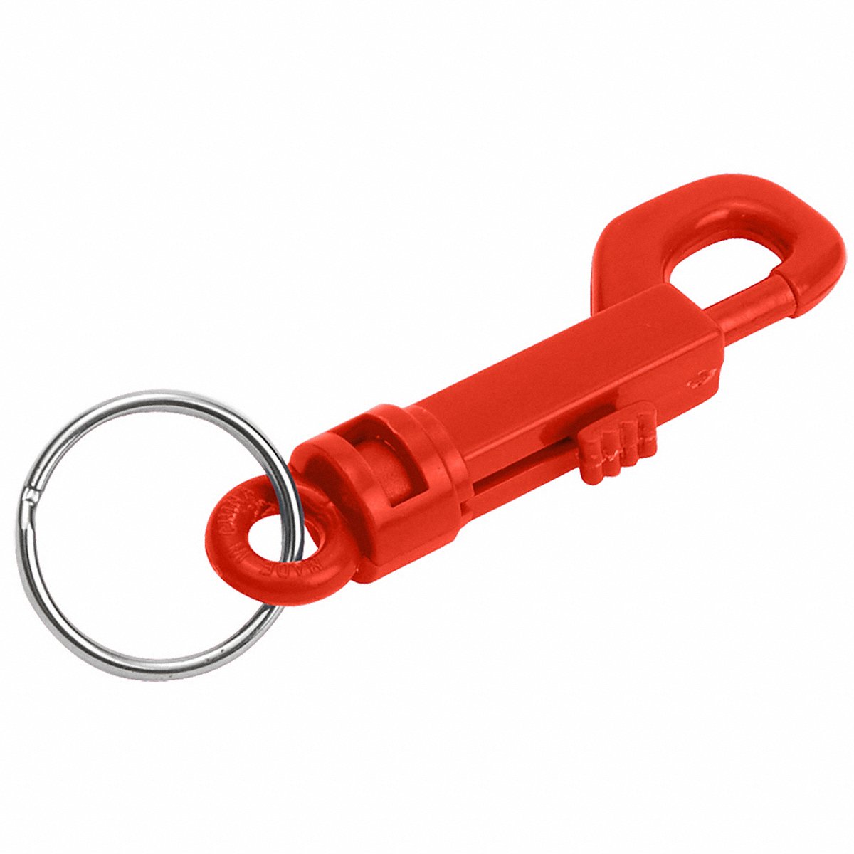 Lucky Line Plastic Key Clip, Red, 3-1/2" Height, Pack of 25 (41570)